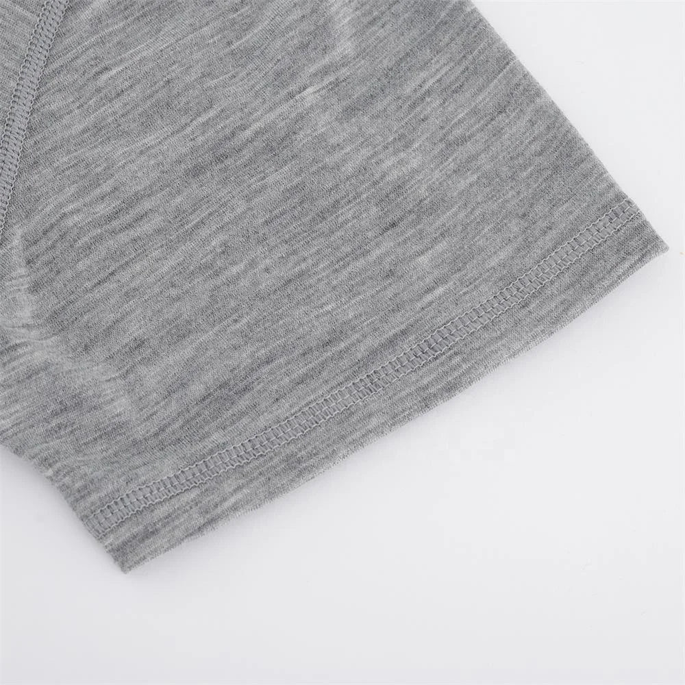 Obrius Men Cotton T-shirt Gray