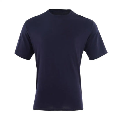 Obrius Men Cotton T-shirt Navy Blue