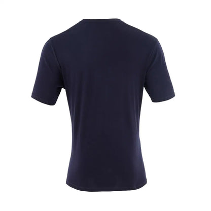 Obrius Men Cotton T-shirt Navy Blue