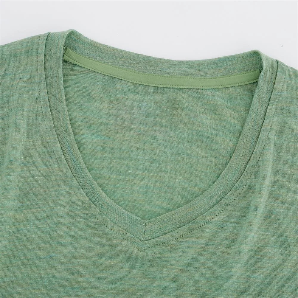 Obrius Men Cotton T-shirt in Green