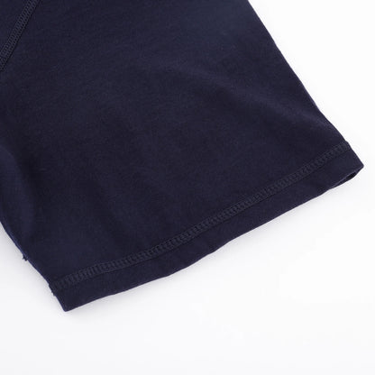 Obrius Men Cotton T-shirt Navy Blue